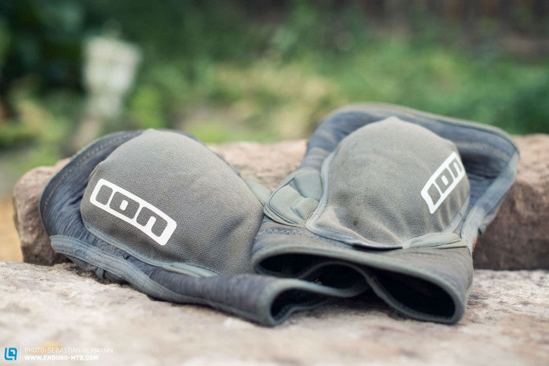 ION Bike Knee Pads K-Lite Zip Grey Melange MTB Knee Protection Gear